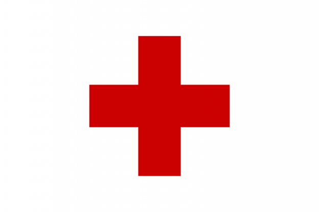 Red Cross Flag Sign
