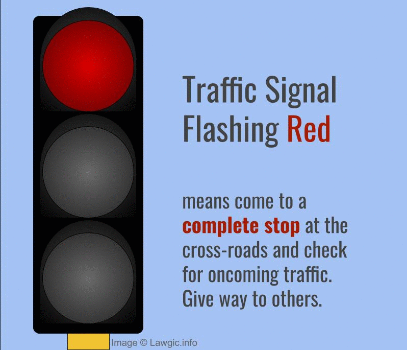 Why Do Some Traffic Signals Flash Red and Some Flash Yellow Amber in India?  - Lawgic