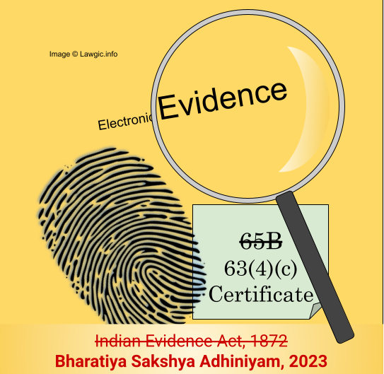 Certificate under Bharatiya Sakshya Adhiniyam 2023